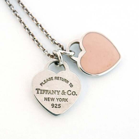 Tiffany & Co. Return to Heart Necklace, Sterling Silver 925, Pink, Women's - Picture 6 of 7